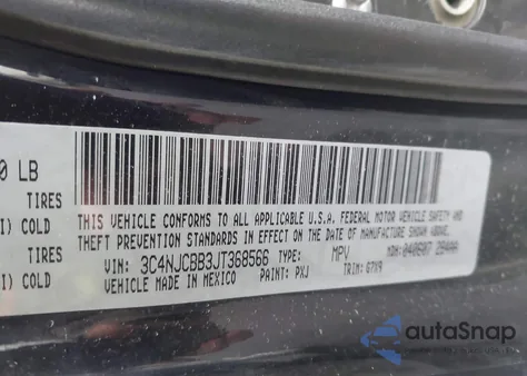 2018 Jeep Compass Latitude Fwd from USA, damaged, VIN 3C4NJCBB3JT368566